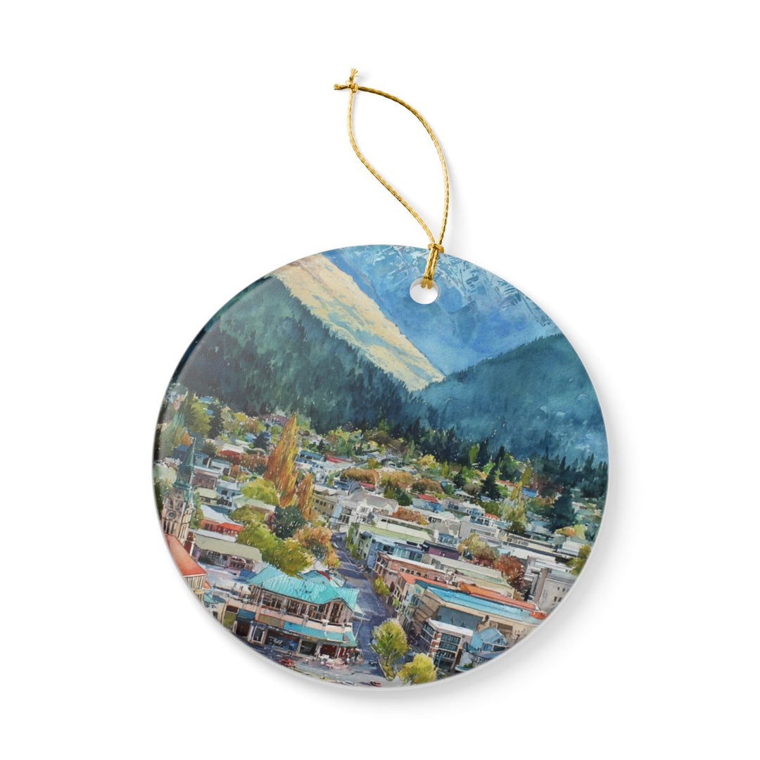 Queenstown New Zealand Ornament: Unique Queenstown Souvenir, Queenstown New Zealand Xmas Decor, and Authentic Queenstown Gift
