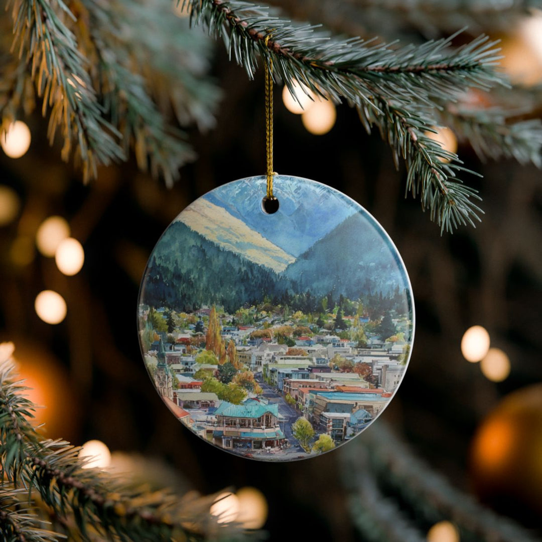 Queenstown New Zealand Ornament: Unique Queenstown Souvenir, Queenstown New Zealand Xmas Decor, and Authentic Queenstown Gift