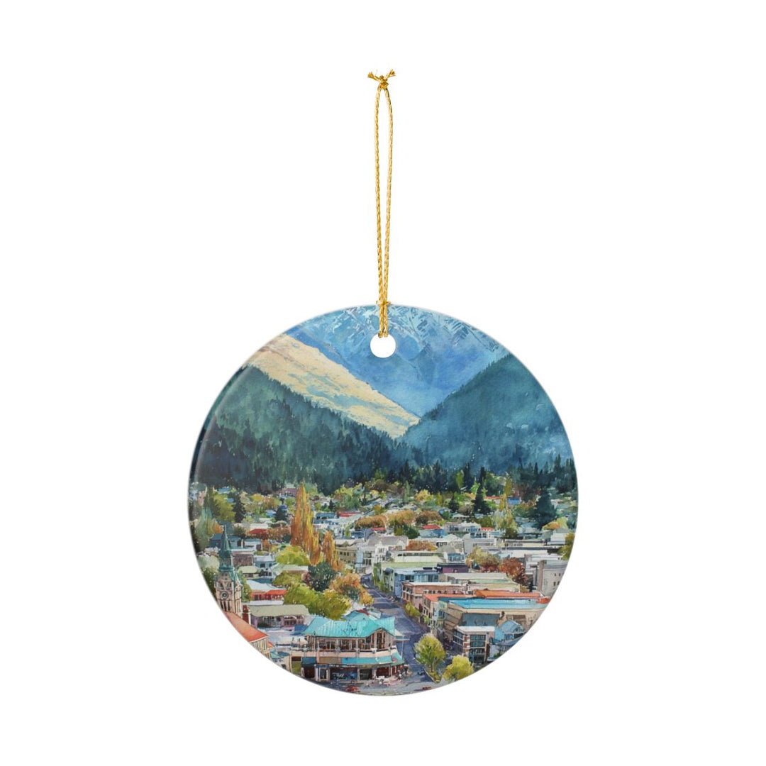 Queenstown New Zealand Ornament: Unique Queenstown Souvenir, Queenstown New Zealand Xmas Decor, and Authentic Queenstown Gift