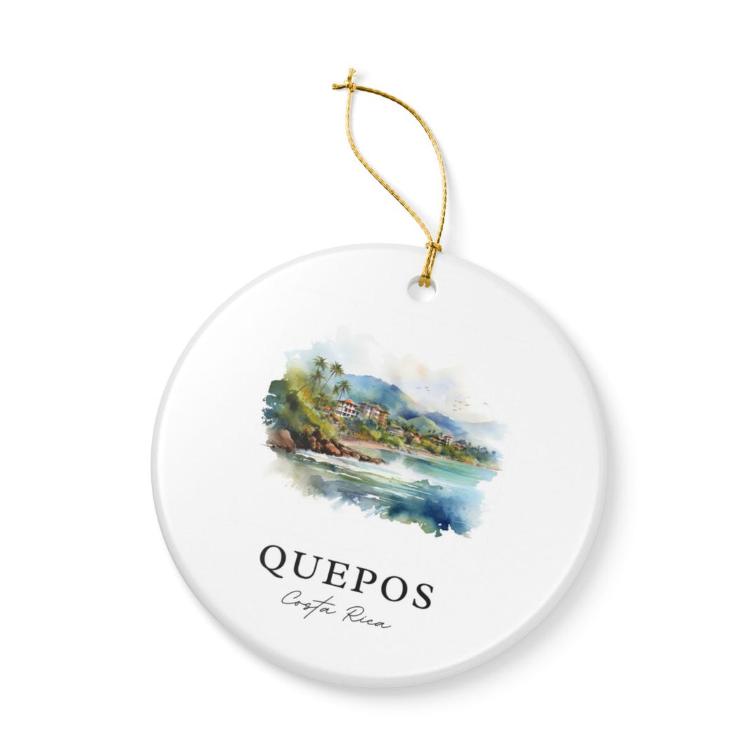Quepos Costa Rica Ornament: Unique Quepos Costa Rica Souvenir, Quepos Costa Rica Xmas Decor, and Authentic Quepos Costa Rica Gift