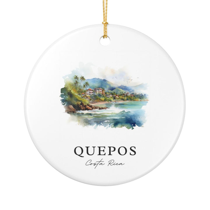 Quepos Costa Rica Ornament: Unique Quepos Costa Rica Souvenir, Quepos Costa Rica Xmas Decor, and Authentic Quepos Costa Rica Gift