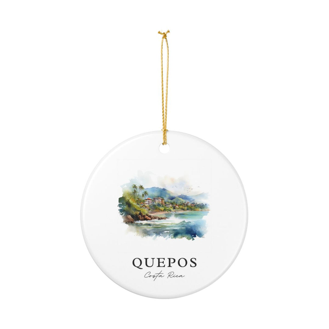 Quepos Costa Rica Ornament: Unique Quepos Costa Rica Souvenir, Quepos Costa Rica Xmas Decor, and Authentic Quepos Costa Rica Gift