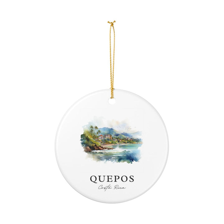 Quepos Costa Rica Ornament: Unique Quepos Costa Rica Souvenir, Quepos Costa Rica Xmas Decor, and Authentic Quepos Costa Rica Gift