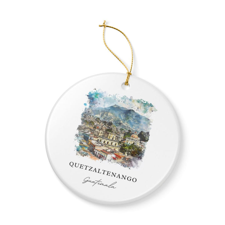 Quetzaltenango Ornament: Unique Quetzaltenango Souvenir, Quetzaltenango Xmas Decor, and Authentic Quetzaltenango Gift