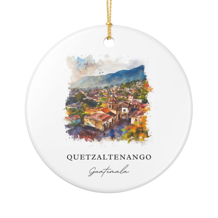 Quetzaltenango Ornament: Unique Quetzaltenango Souvenir, Quetzaltenango Xmas Decor, and Authentic Quetzaltenango Gift