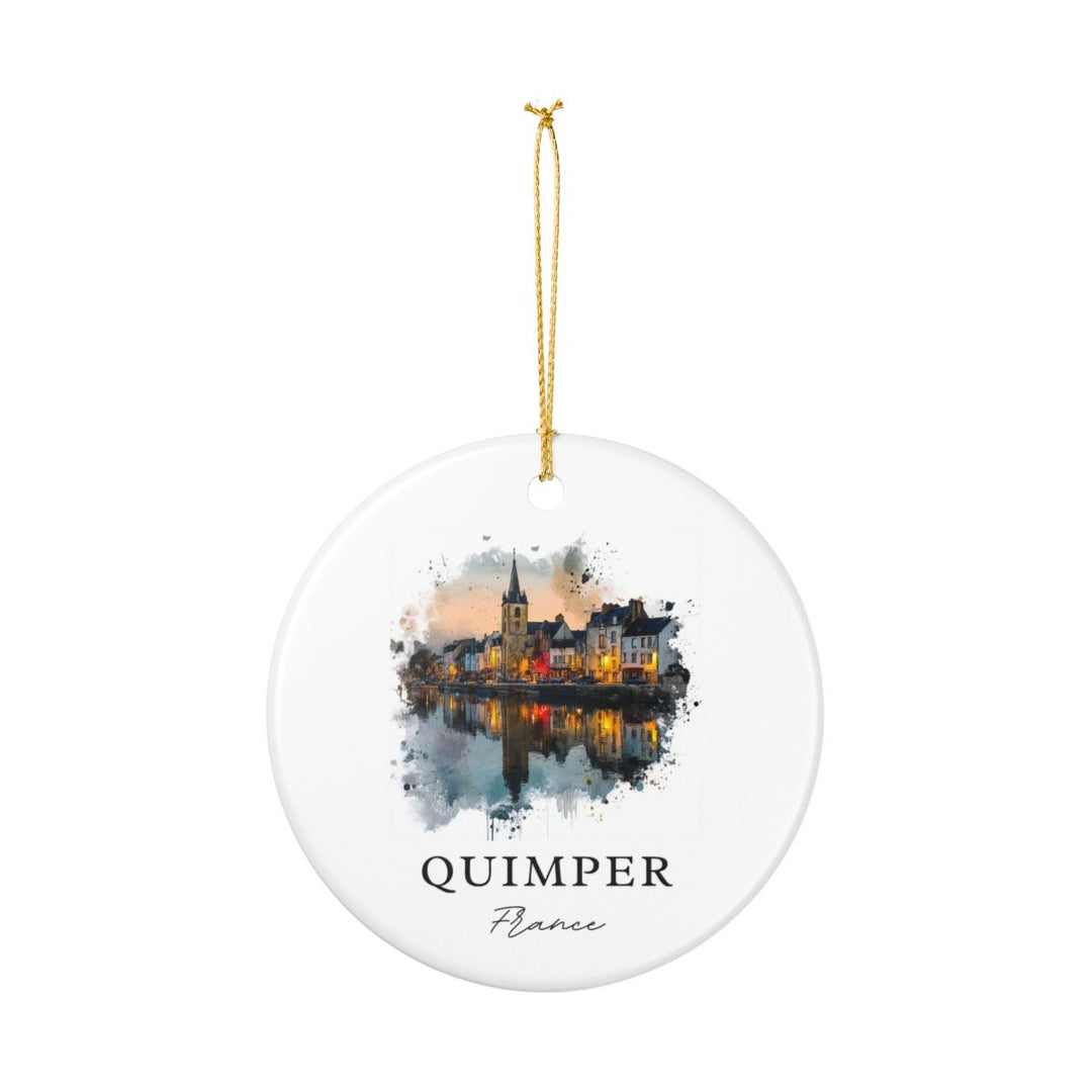 Quimper France Ornament: Unique Quimper Souvenir, Quimper France Xmas Decor, and Authentic Quimper Gift