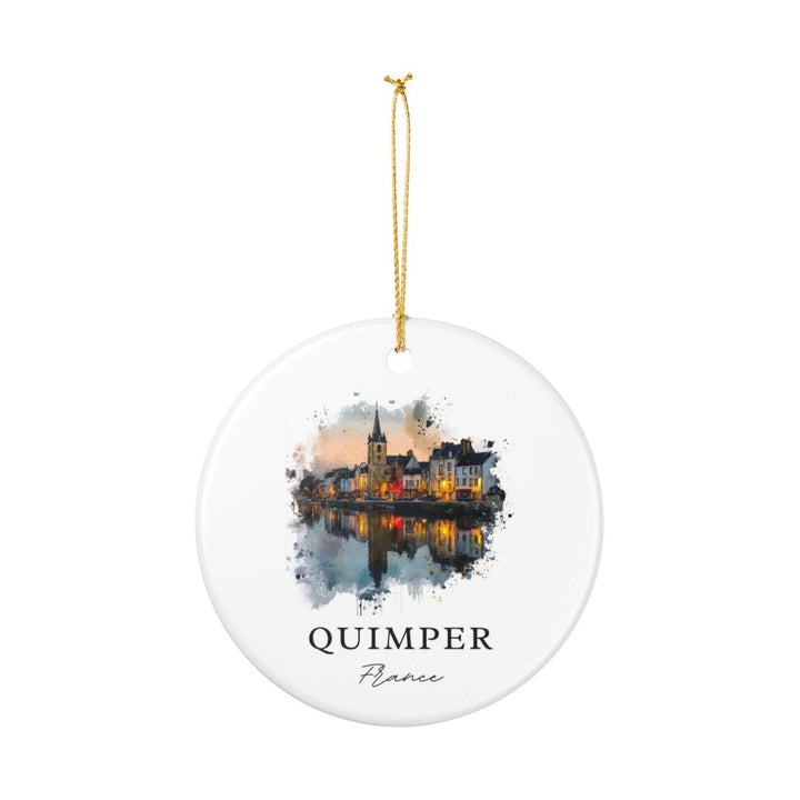 Quimper France Ornament: Unique Quimper Souvenir, Quimper France Xmas Decor, and Authentic Quimper Gift