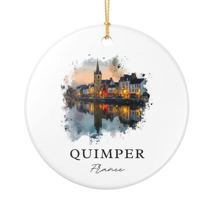 Quimper France Ornament: Unique Quimper Souvenir, Quimper France Xmas Decor, and Authentic Quimper Gift