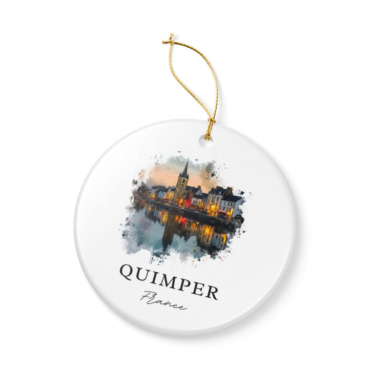 Quimper France Ornament: Unique Quimper Souvenir, Quimper France Xmas Decor, and Authentic Quimper Gift