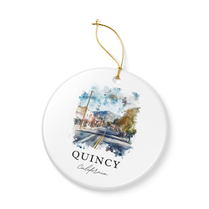 Quincy California Ornament: Unique Quincy California Souvenir, Quincy California Xmas Decor, and Authentic Quincy California Gift
