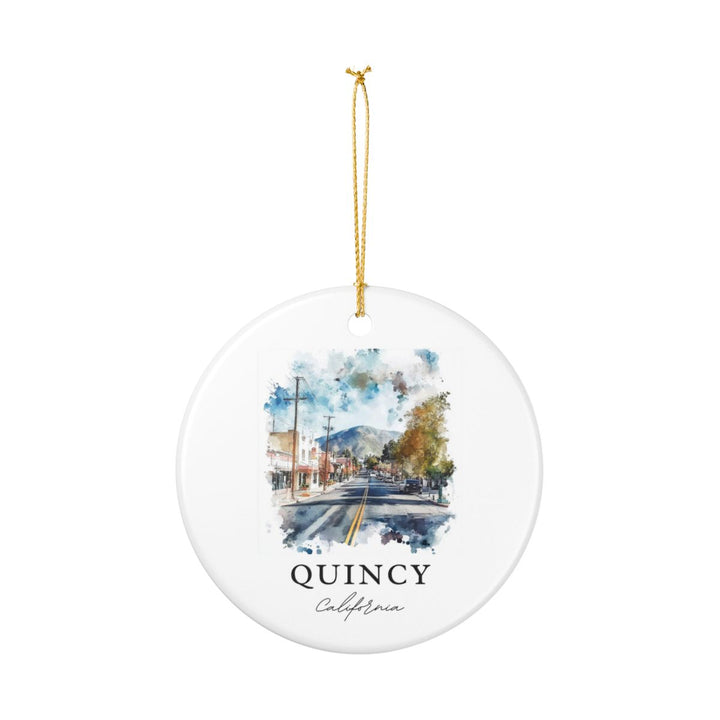 Quincy California Ornament: Unique Quincy California Souvenir, Quincy California Xmas Decor, and Authentic Quincy California Gift
