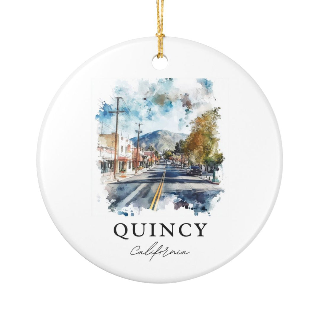 Quincy California Ornament: Unique Quincy California Souvenir, Quincy California Xmas Decor, and Authentic Quincy California Gift