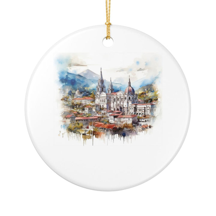 Quito Ecuador Ornament: Unique Quito Souvenir, Quito Ecuador Xmas Decor, and Authentic Quito Gift