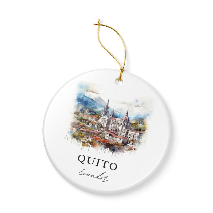 Quito Ecuador Ornament: Unique Quito Souvenir, Quito Ecuador Xmas Decor, and Authentic Quito Gift