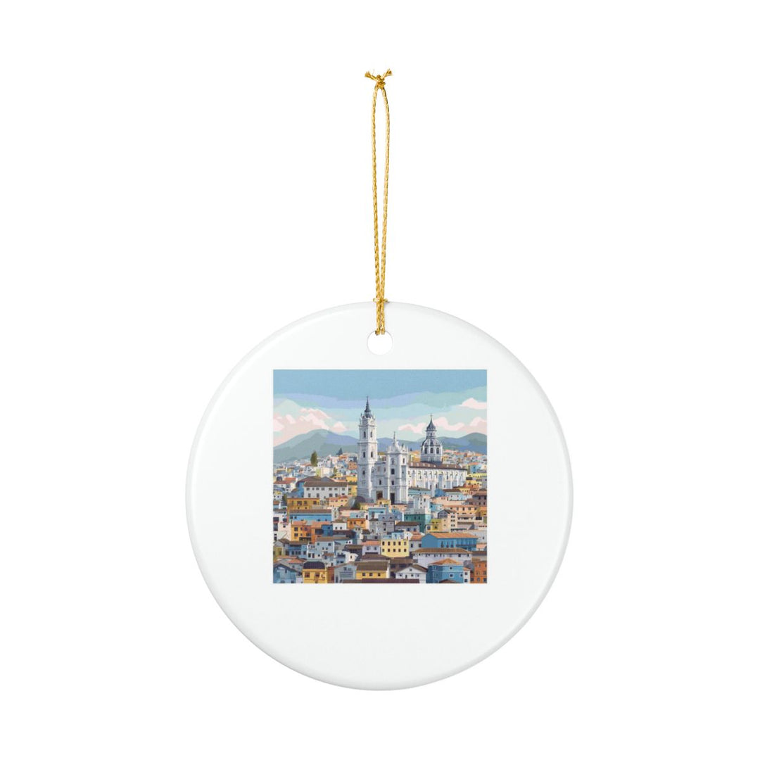 Quito Ecuador Ornament: Unique Quito Souvenir, Quito Ecuador Xmas Decor, and Authentic Quito Gift