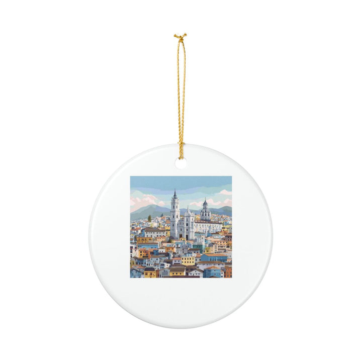 Quito Ecuador Ornament: Unique Quito Souvenir, Quito Ecuador Xmas Decor, and Authentic Quito Gift