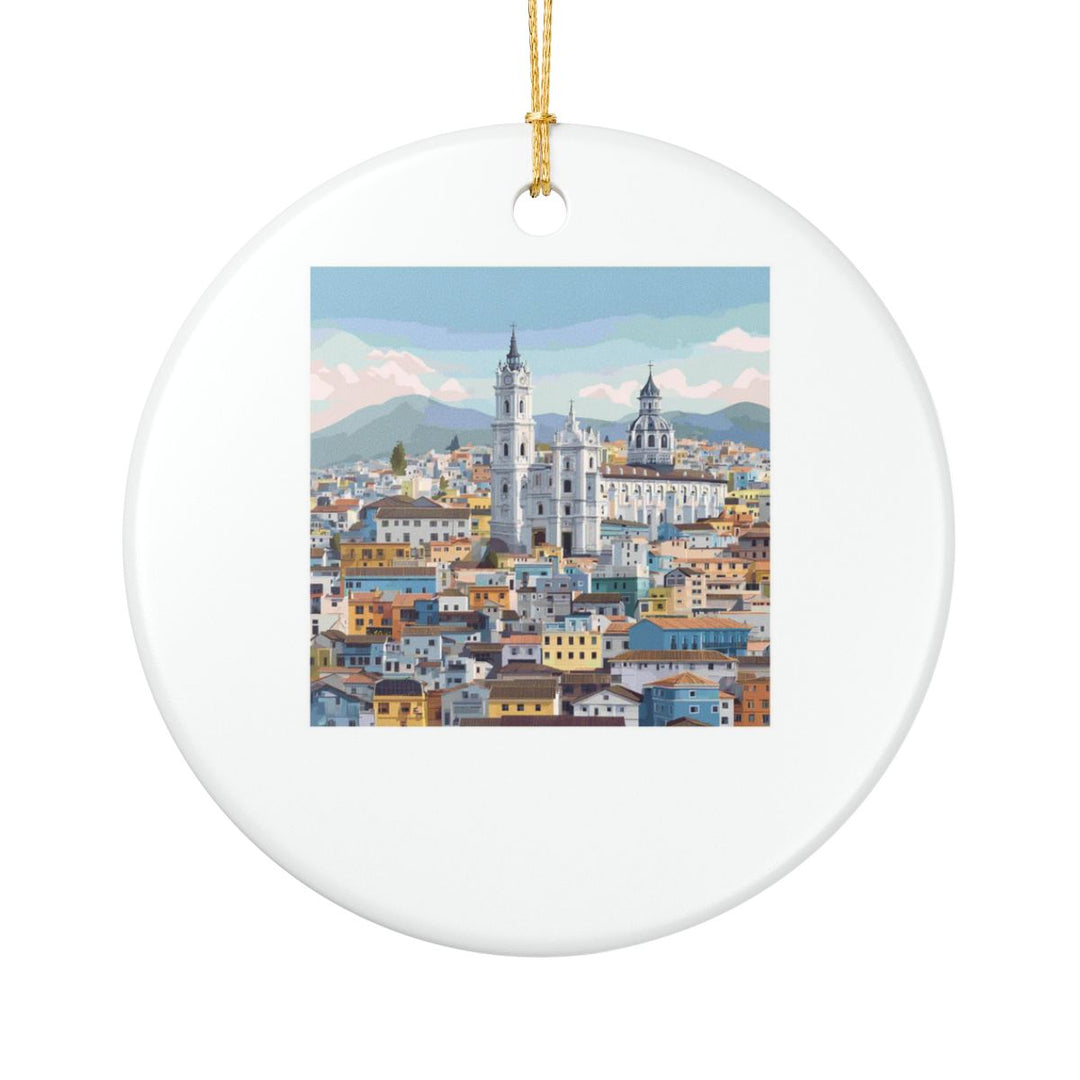 Quito Ecuador Ornament: Unique Quito Souvenir, Quito Ecuador Xmas Decor, and Authentic Quito Gift