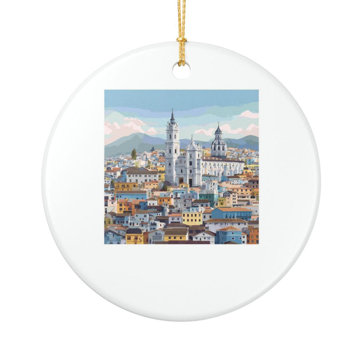 Quito Ecuador Ornament: Unique Quito Souvenir, Quito Ecuador Xmas Decor, and Authentic Quito Gift