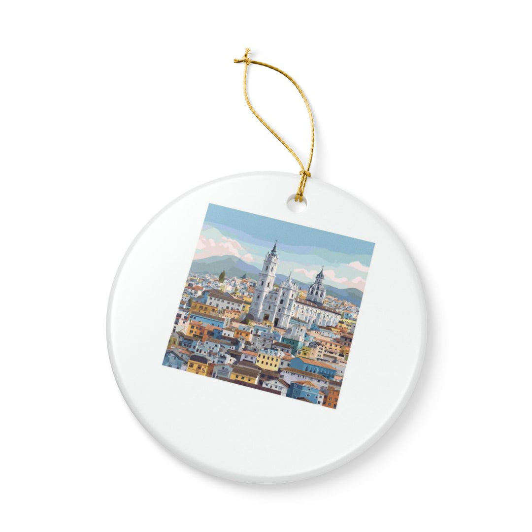 Quito Ecuador Ornament: Unique Quito Souvenir, Quito Ecuador Xmas Decor, and Authentic Quito Gift