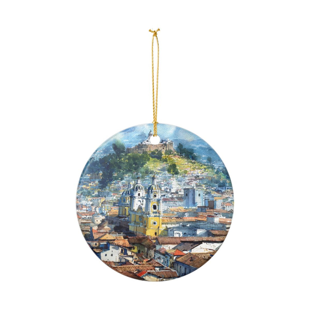 Quito Ecuador Ornament: Unique Quito Souvenir, Quito Ecuador Xmas Decor, and Authentic Quito Gift