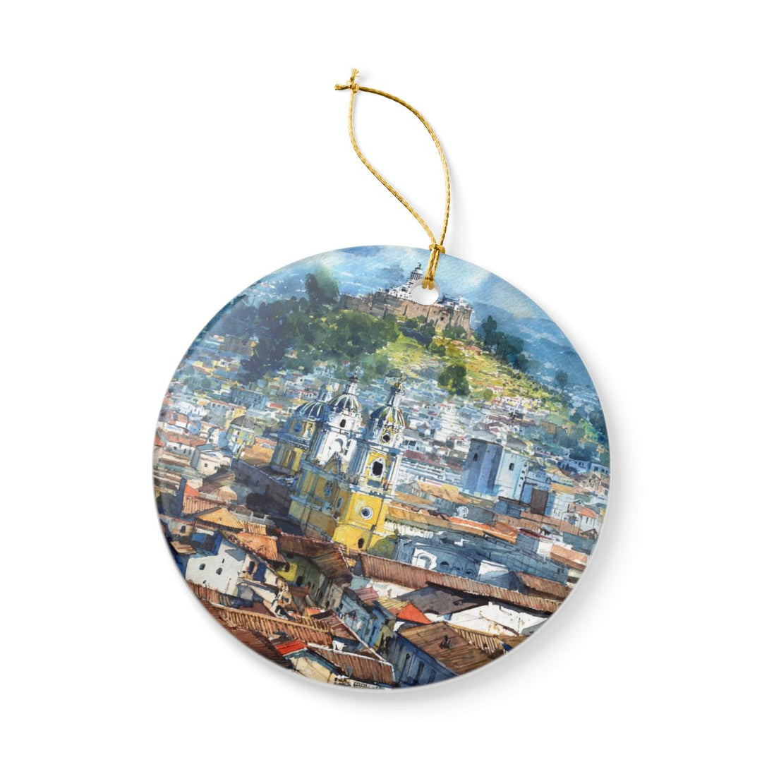 Quito Ecuador Ornament: Unique Quito Souvenir, Quito Ecuador Xmas Decor, and Authentic Quito Gift