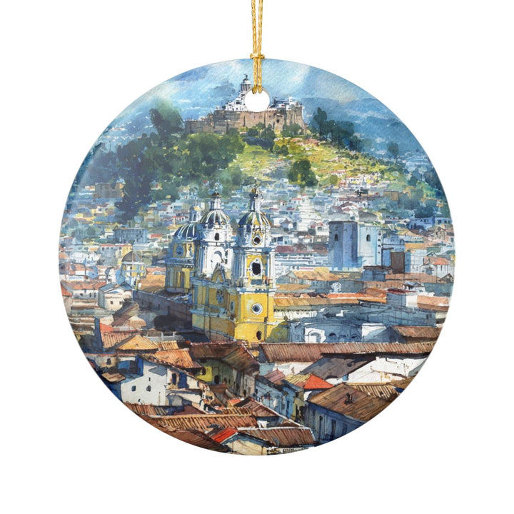 Quito Ecuador Ornament: Unique Quito Souvenir, Quito Ecuador Xmas Decor, and Authentic Quito Gift