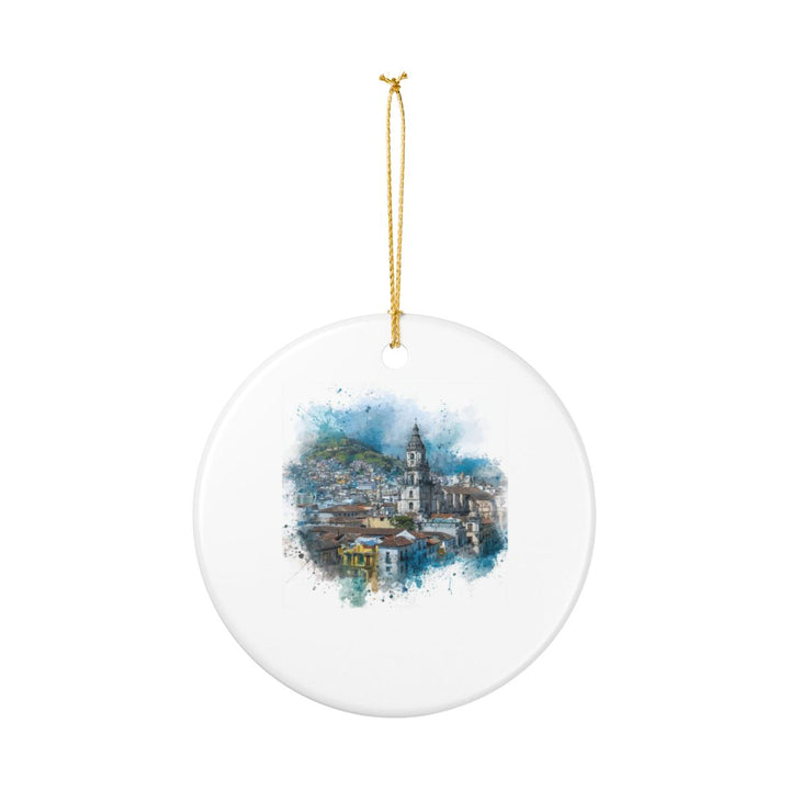 Quito Ecuador Ornament: Unique Quito Souvenir, Quito Ecuador Xmas Decor, and Authentic Quito Gift