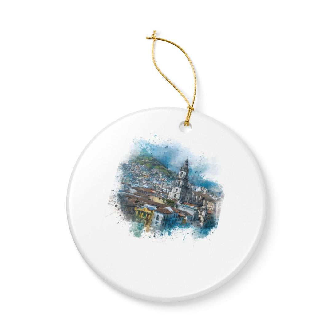 Quito Ecuador Ornament: Unique Quito Souvenir, Quito Ecuador Xmas Decor, and Authentic Quito Gift