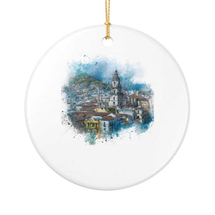 Quito Ecuador Ornament: Unique Quito Souvenir, Quito Ecuador Xmas Decor, and Authentic Quito Gift