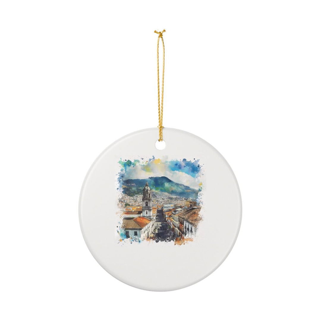 Quito Ecuador Ornament: Unique Quito Souvenir, Quito Ecuador Xmas Decor, and Authentic Quito Gift