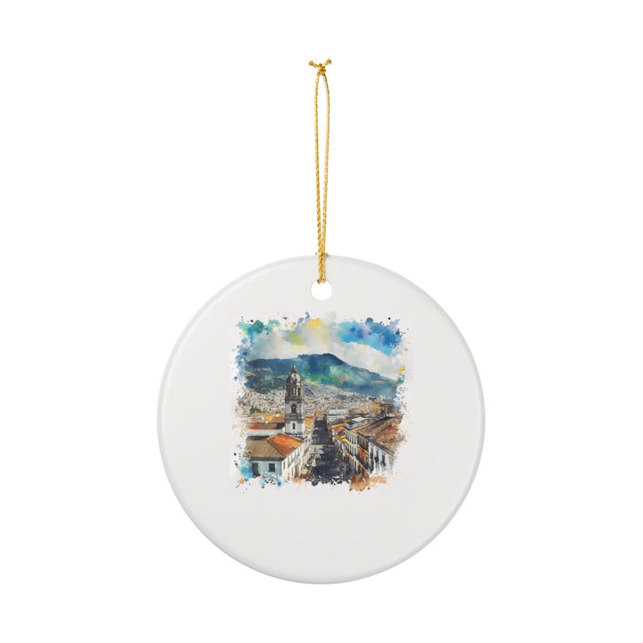 Quito Ecuador Ornament: Unique Quito Souvenir, Quito Ecuador Xmas Decor, and Authentic Quito Gift