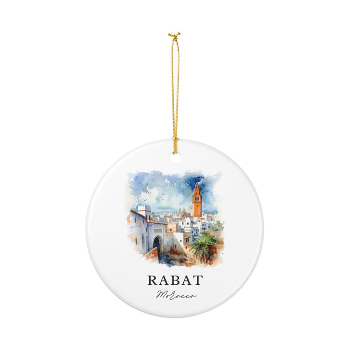 Rabat Morocco Ornament: Unique Rabat Morocco Souvenir, Rabat Morocco Xmas Decor, and Authentic Rabat Morocco Gift