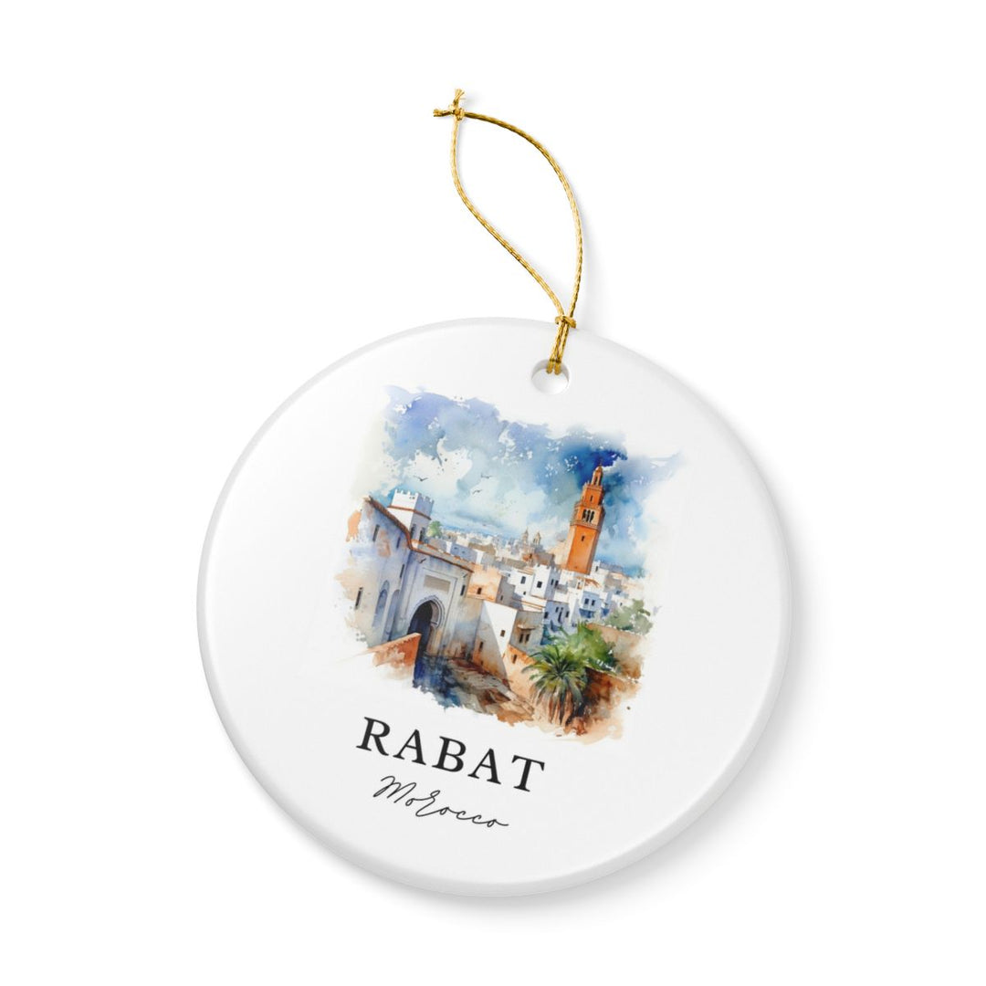 Rabat Morocco Ornament: Unique Rabat Morocco Souvenir, Rabat Morocco Xmas Decor, and Authentic Rabat Morocco Gift