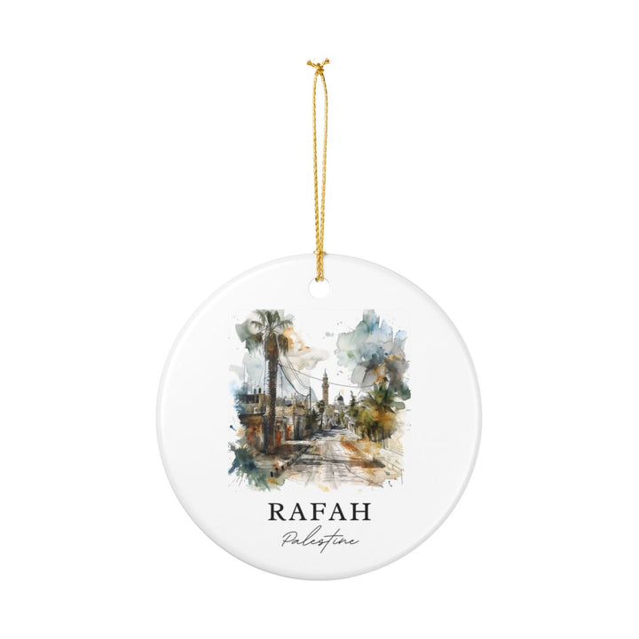 Rafah Palestine Ornament: Unique Rafah Palestine Souvenir, Rafah Palestine Xmas Decor, and Authentic Rafah Palestine Gift