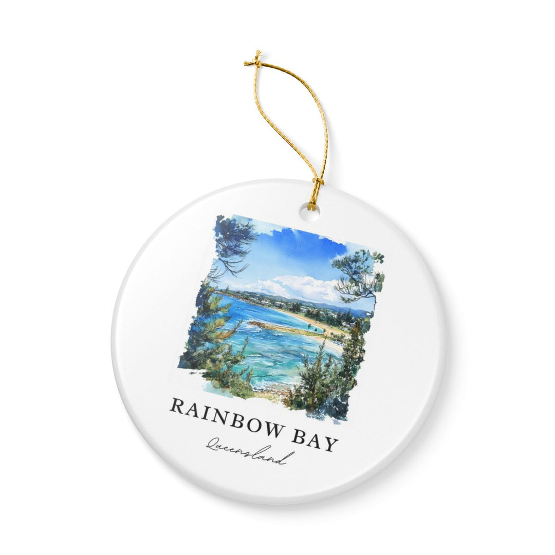 Rainbow Bay Queensland Australia Ornament: Unique Rainbow Bay Queensland Souvenir, Rainbow Bay Queensland Australia Xmas Decor