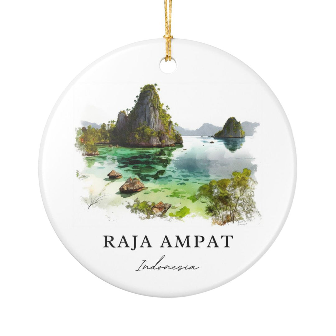 Raja Ampat Indonesia Ornament: Unique Raja Ampat Souvenir, Raja Ampat Indonesia Xmas Decor, and Authentic Raja Ampat Gift