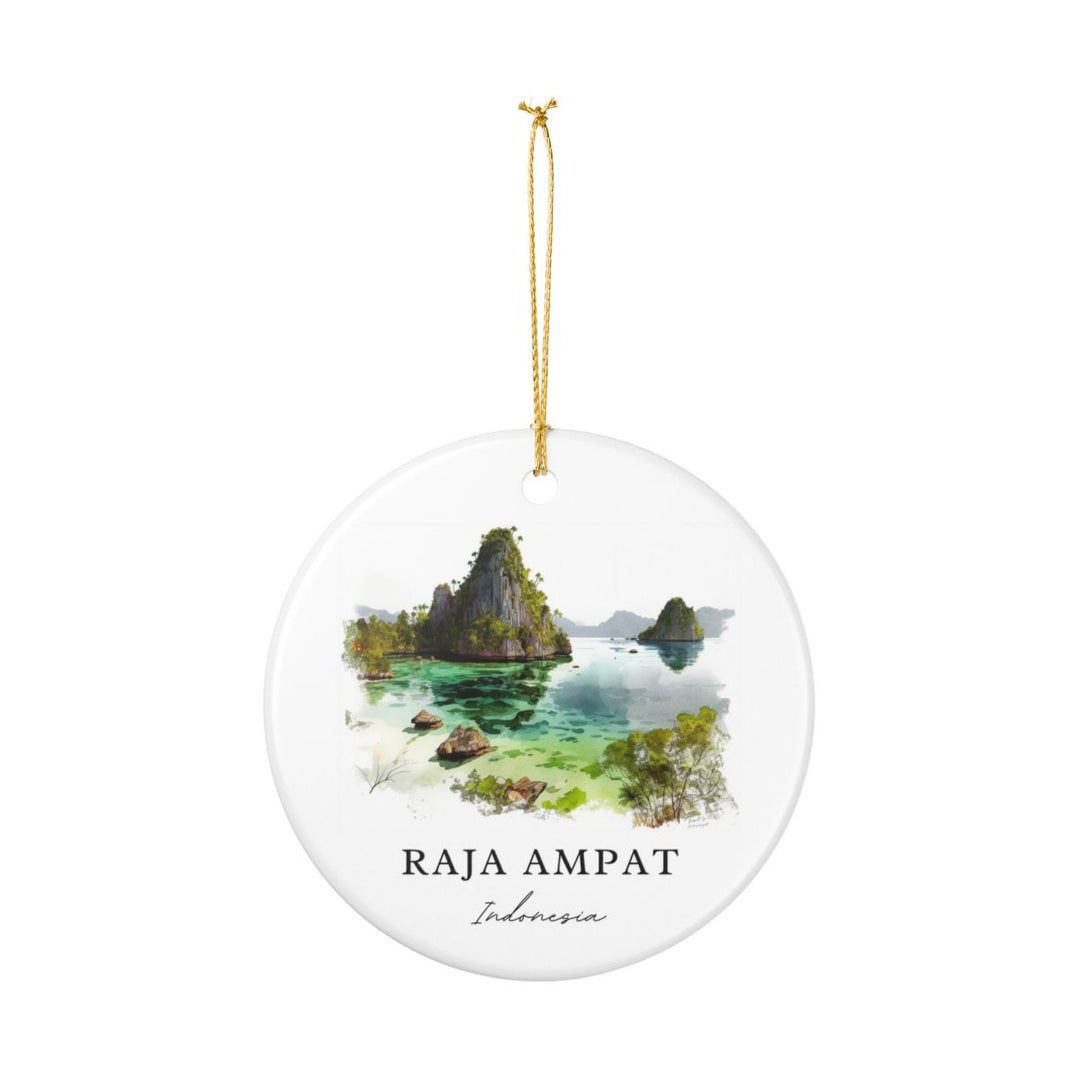 Raja Ampat Indonesia Ornament: Unique Raja Ampat Souvenir, Raja Ampat Indonesia Xmas Decor, and Authentic Raja Ampat Gift