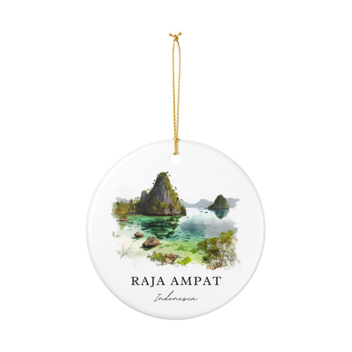 Raja Ampat Indonesia Ornament: Unique Raja Ampat Souvenir, Raja Ampat Indonesia Xmas Decor, and Authentic Raja Ampat Gift