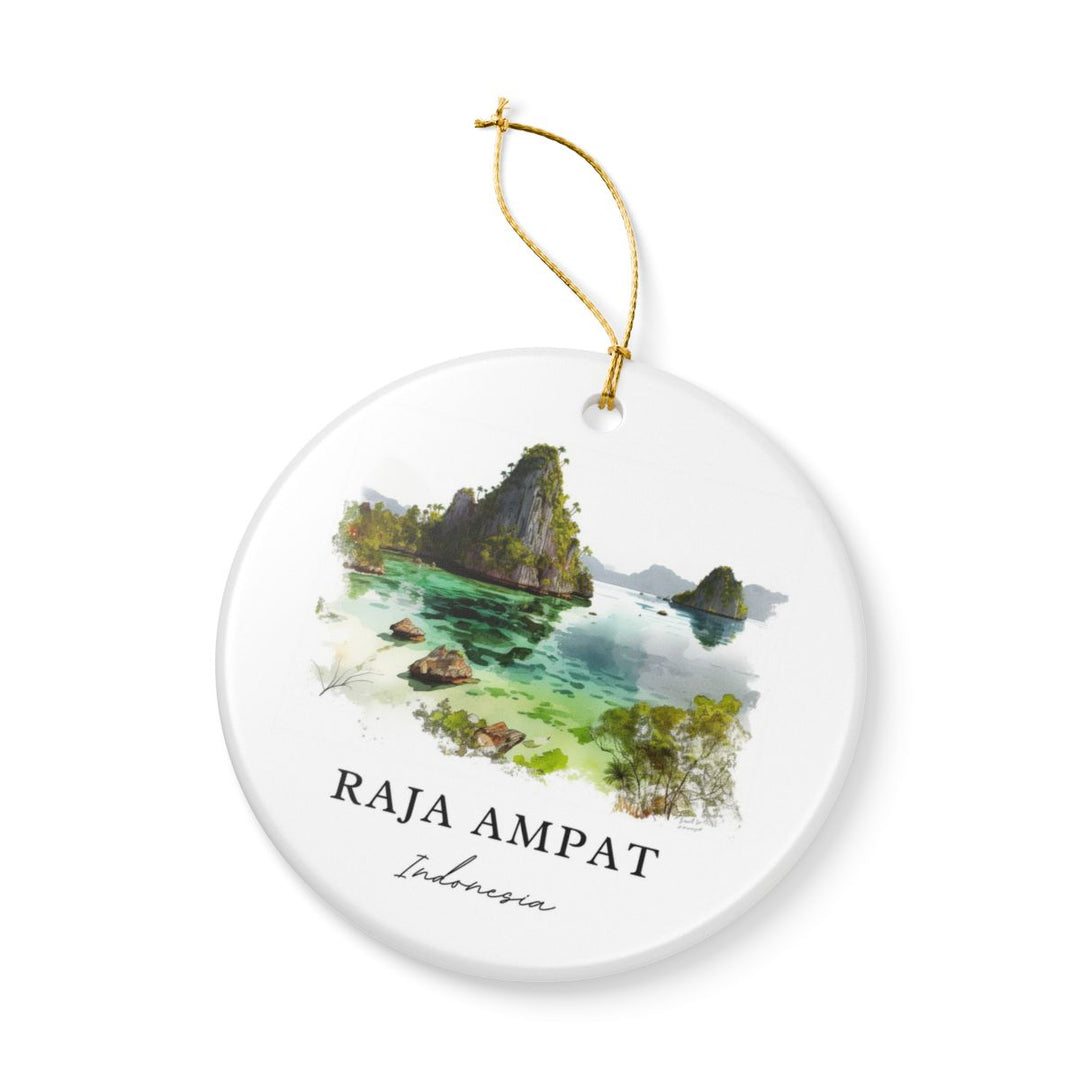 Raja Ampat Indonesia Ornament: Unique Raja Ampat Souvenir, Raja Ampat Indonesia Xmas Decor, and Authentic Raja Ampat Gift