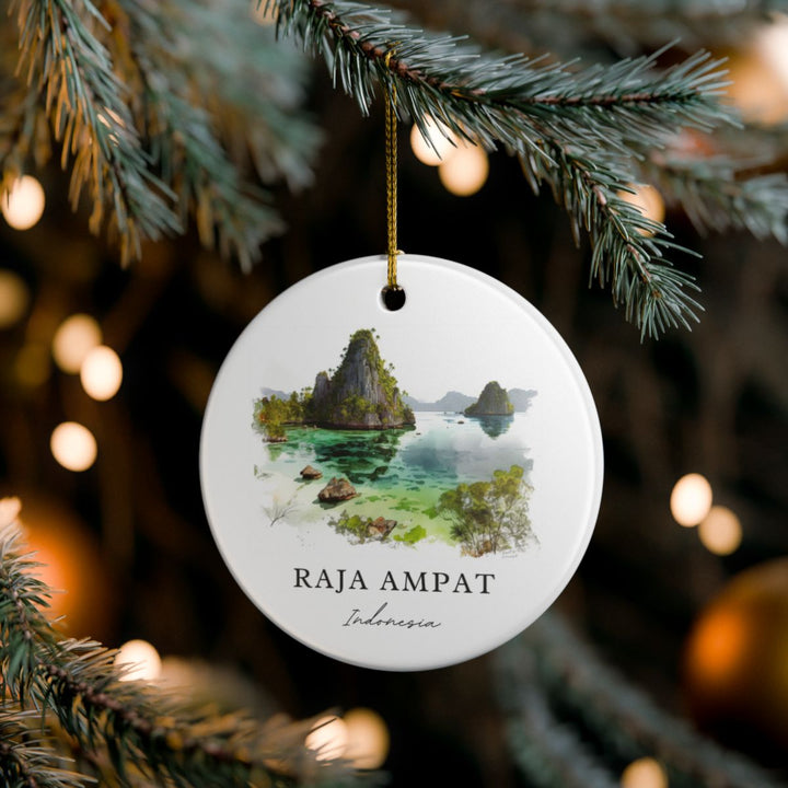 Raja Ampat Indonesia Ornament: Unique Raja Ampat Souvenir, Raja Ampat Indonesia Xmas Decor, and Authentic Raja Ampat Gift