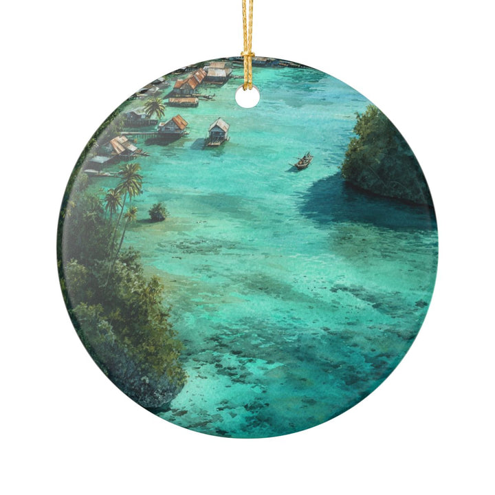 Raja Ampat Indonesia Ornament: Unique Raja Ampat Souvenir, Raja Ampat Indonesia Xmas Decor, and Authentic Raja Ampat Gift