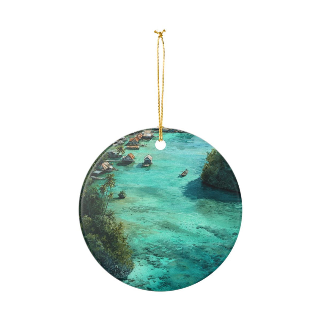 Raja Ampat Indonesia Ornament: Unique Raja Ampat Souvenir, Raja Ampat Indonesia Xmas Decor, and Authentic Raja Ampat Gift