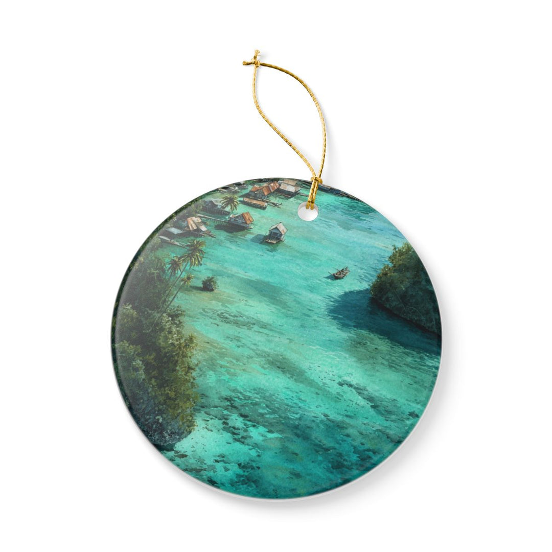 Raja Ampat Indonesia Ornament: Unique Raja Ampat Souvenir, Raja Ampat Indonesia Xmas Decor, and Authentic Raja Ampat Gift