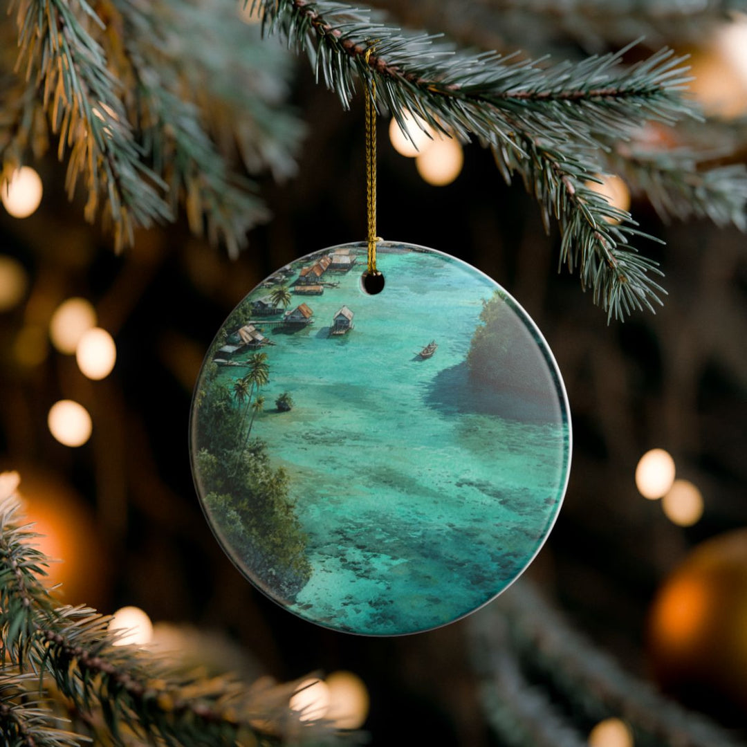Raja Ampat Indonesia Ornament: Unique Raja Ampat Souvenir, Raja Ampat Indonesia Xmas Decor, and Authentic Raja Ampat Gift