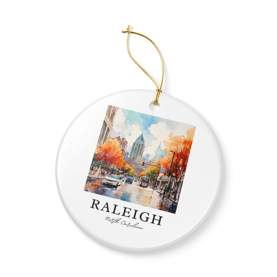 Raleigh North Carolina Ornament: Unique Raleigh Souvenir, Raleigh North Carolina Xmas Decor, and Authentic Raleigh Gift