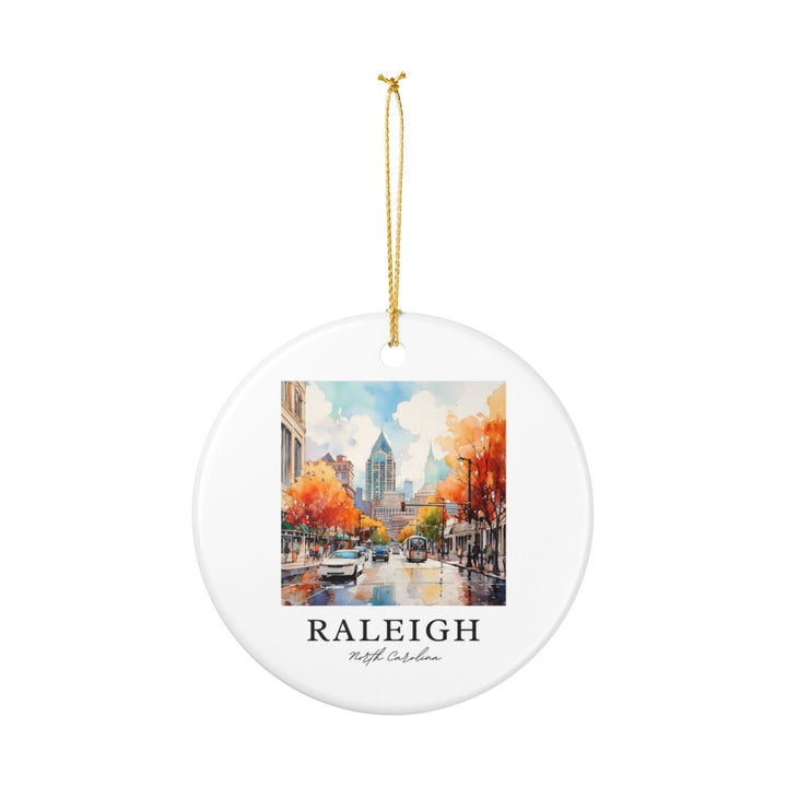 Raleigh North Carolina Ornament: Unique Raleigh Souvenir, Raleigh North Carolina Xmas Decor, and Authentic Raleigh Gift