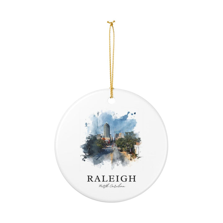 Raleigh North Carolina Ornament: Unique Raleigh Souvenir, Raleigh North Carolina Xmas Decor, and Authentic Raleigh Gift