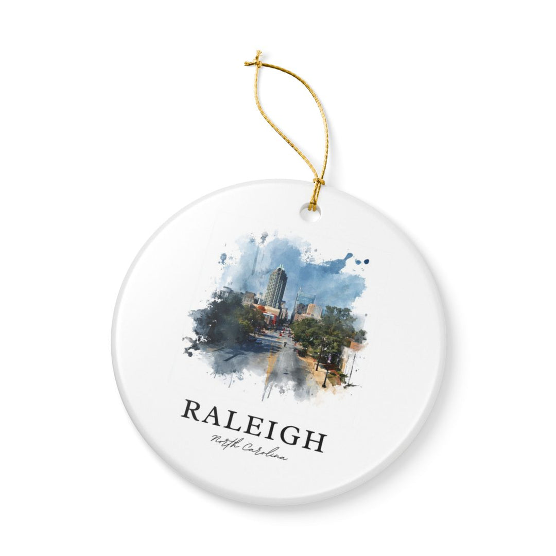 Raleigh North Carolina Ornament: Unique Raleigh Souvenir, Raleigh North Carolina Xmas Decor, and Authentic Raleigh Gift