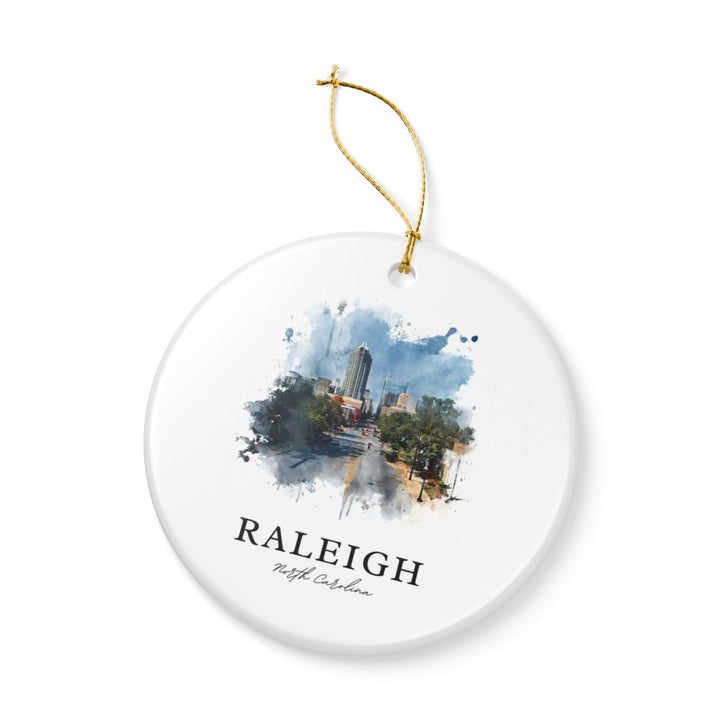 Raleigh North Carolina Ornament: Unique Raleigh Souvenir, Raleigh North Carolina Xmas Decor, and Authentic Raleigh Gift