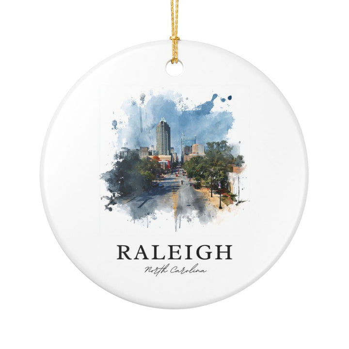 Raleigh North Carolina Ornament: Unique Raleigh Souvenir, Raleigh North Carolina Xmas Decor, and Authentic Raleigh Gift